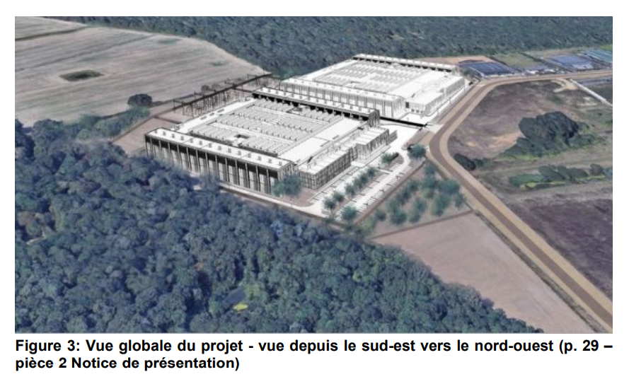 Lisses bâtiment Data Center Cloud HQ MRAE 2021