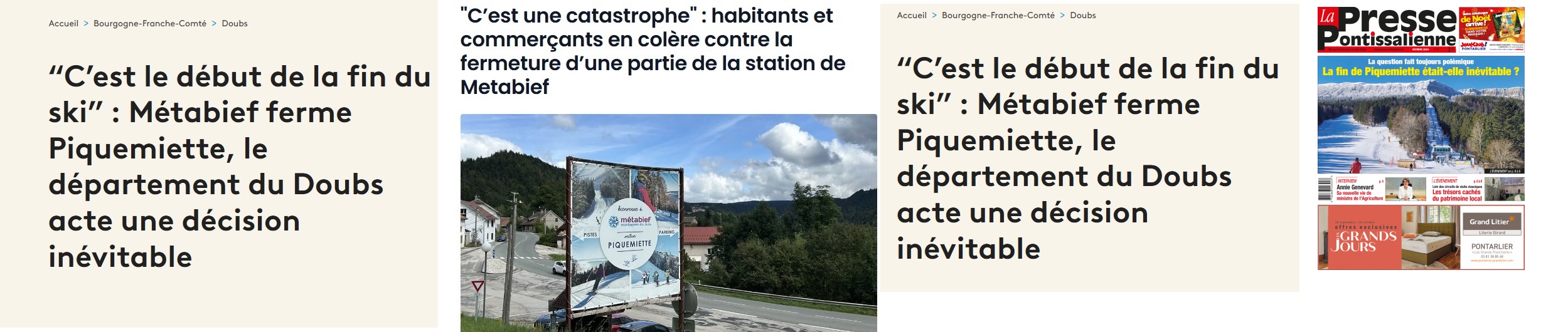 unes de journaux